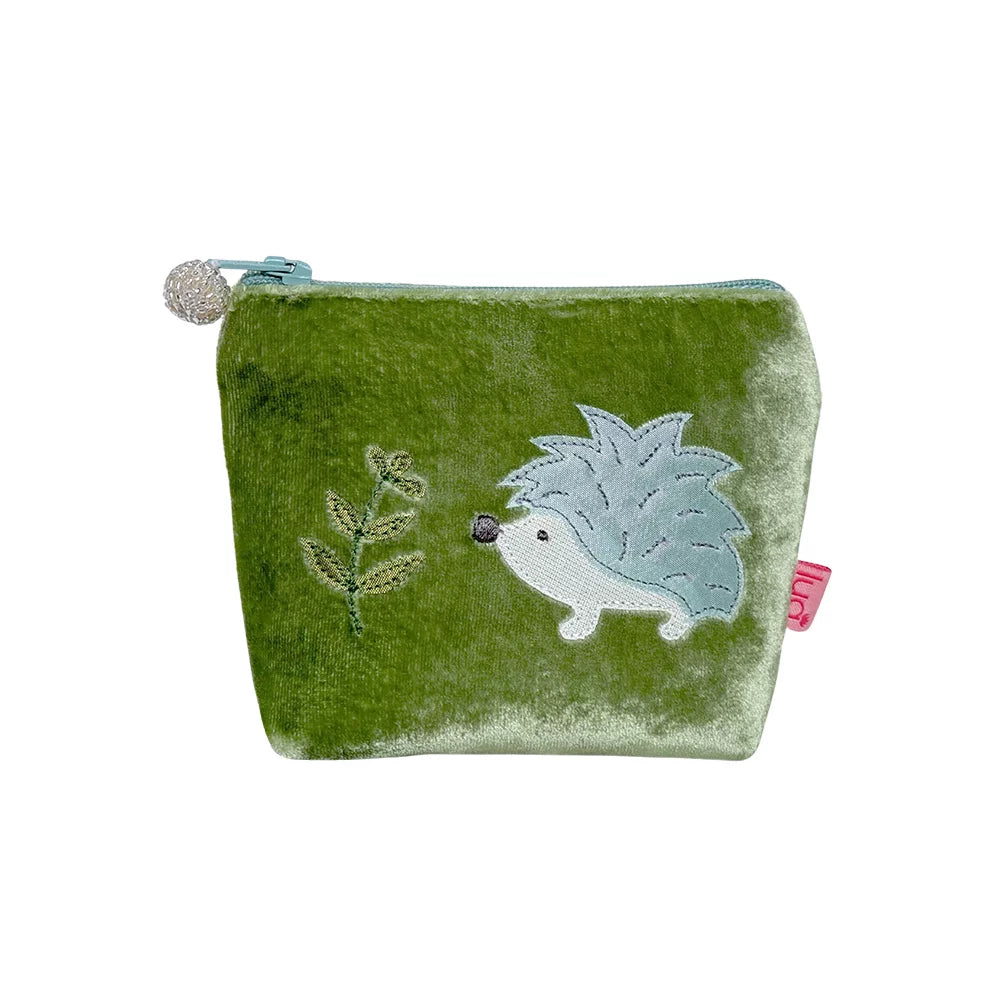 Lua Hedgehog Velvet Mini Purse