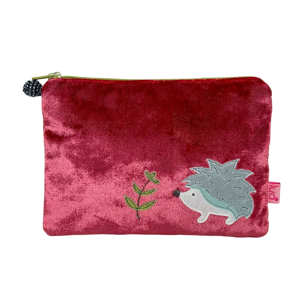 Lua Hedgehog Velvet Purse