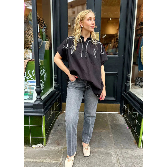 Hod Paris Ladies Blouse - Talia Black