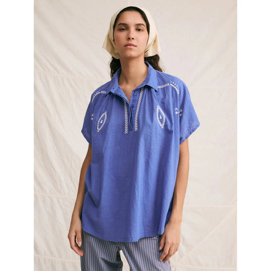 Hod Paris Ladies Blouse - Lotus Blue