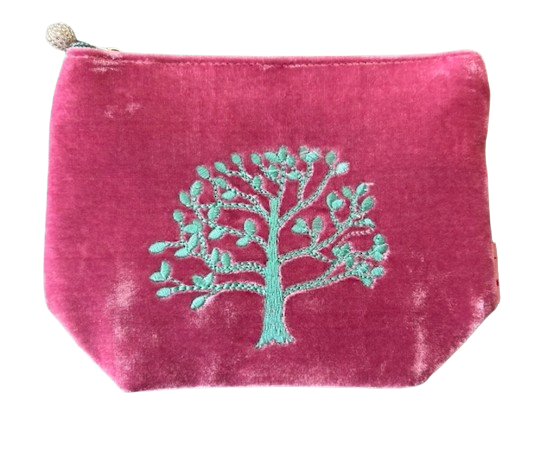 Lua Velvet Oak Tree Cosmetic Purse - Various Colours