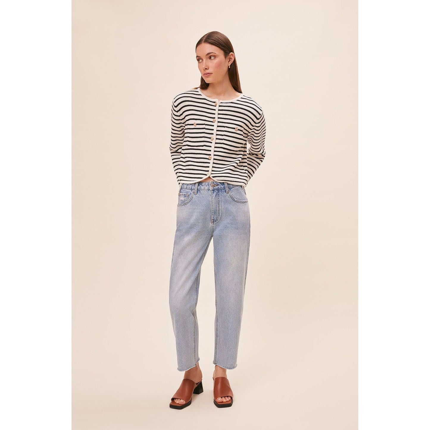 Suncoo Paris Ladies Gabriel Cardigan - Blanc Casse