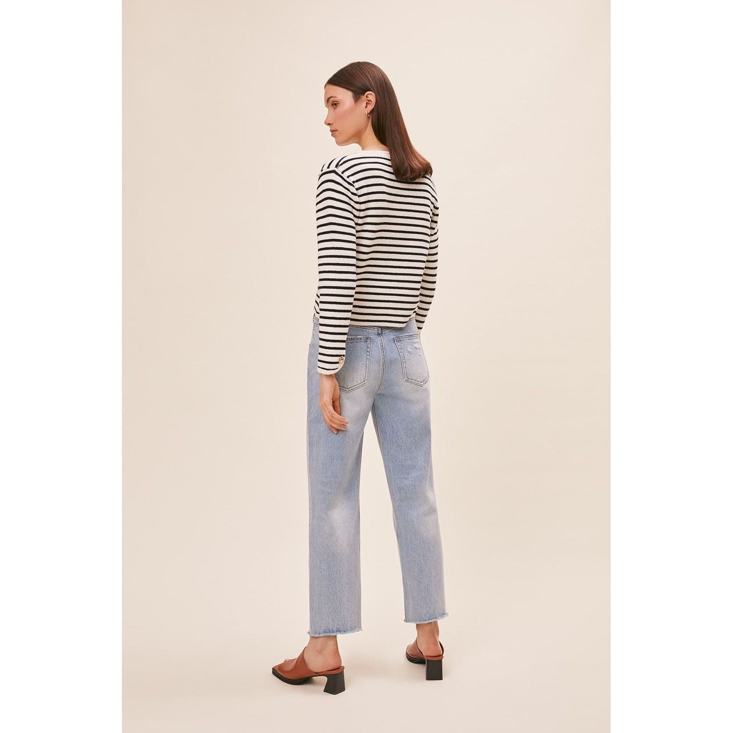 Suncoo Paris Ladies Gabriel Cardigan - Blanc Casse