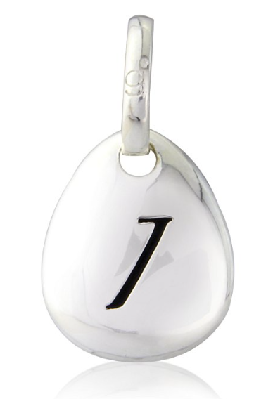 Gemma J Initial Pebble Charm A to Z