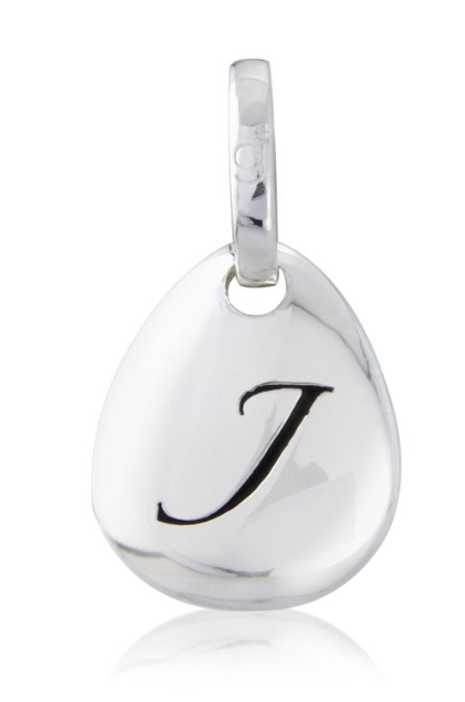 Gemma J Initial Pebble Charm A to Z