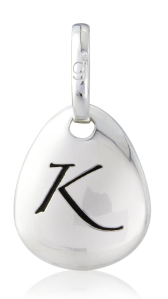 Gemma J Initial Pebble Charm A to Z