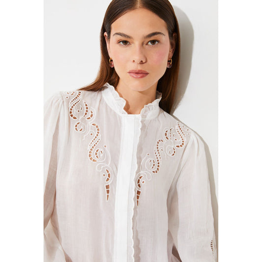 Suncoo Ladies Leony Blouse - Off White