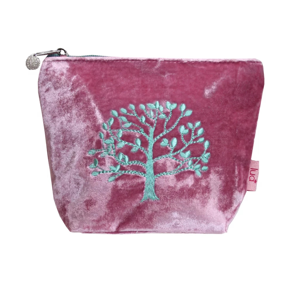 Lua Velvet Oak Tree Cosmetic Purse - Various Colours