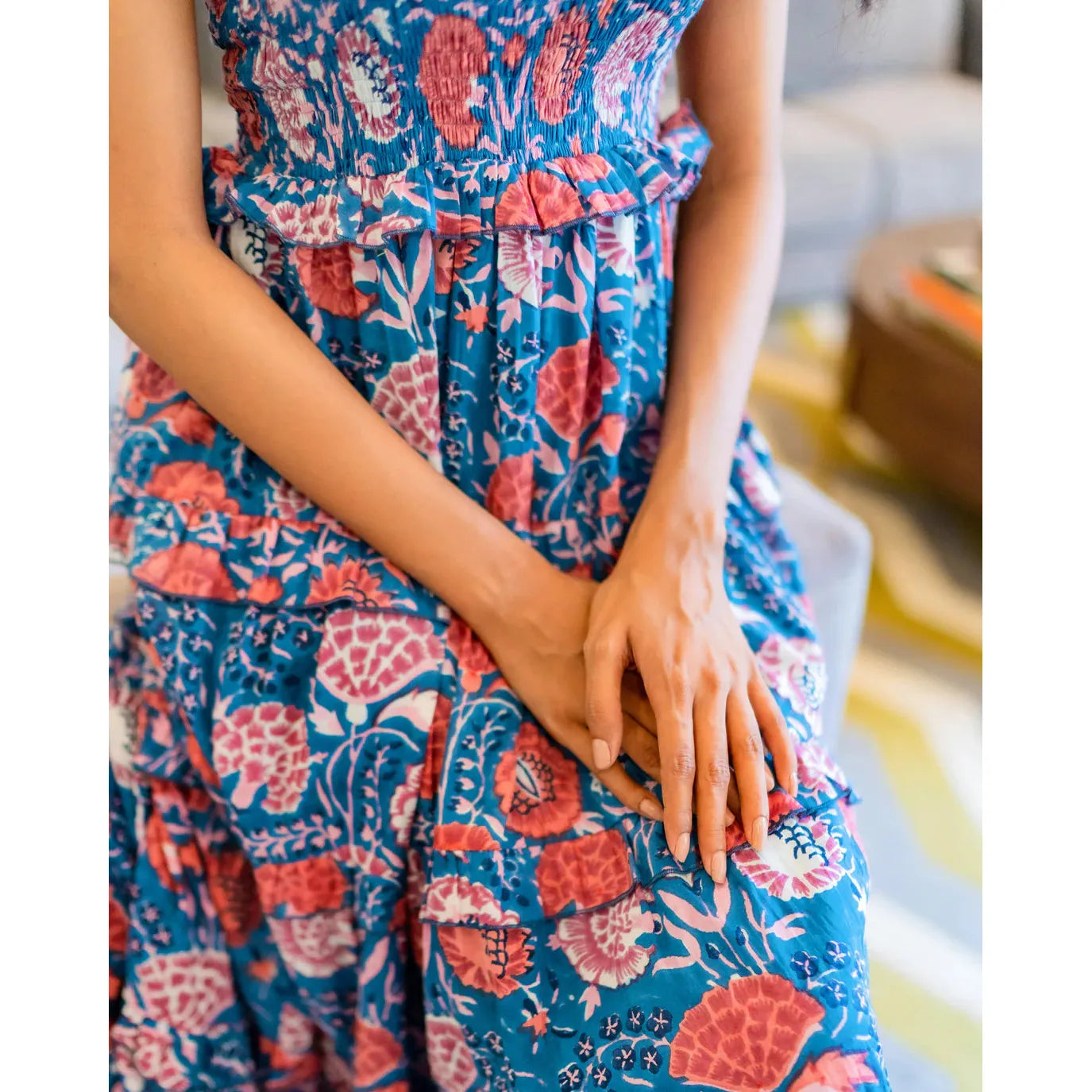 Sohana Ladies Mia Dress - Blue Pink
