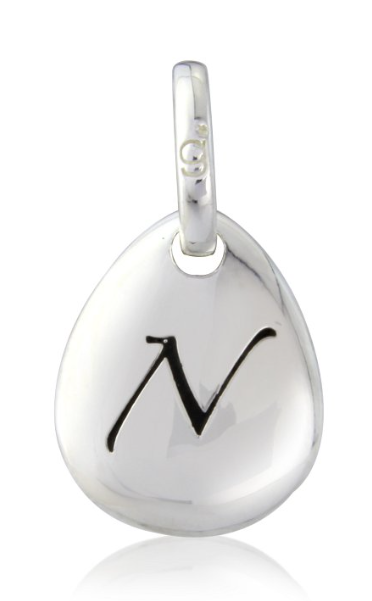 Gemma J Initial Pebble Charm A to Z