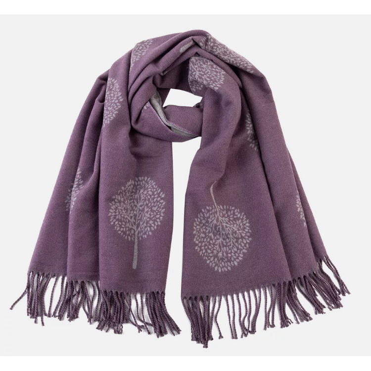 Ellie & Bea Ladies Mulberry Tree 'Cashmere Feel' Reversible Scarf / Shawl - Various Colours