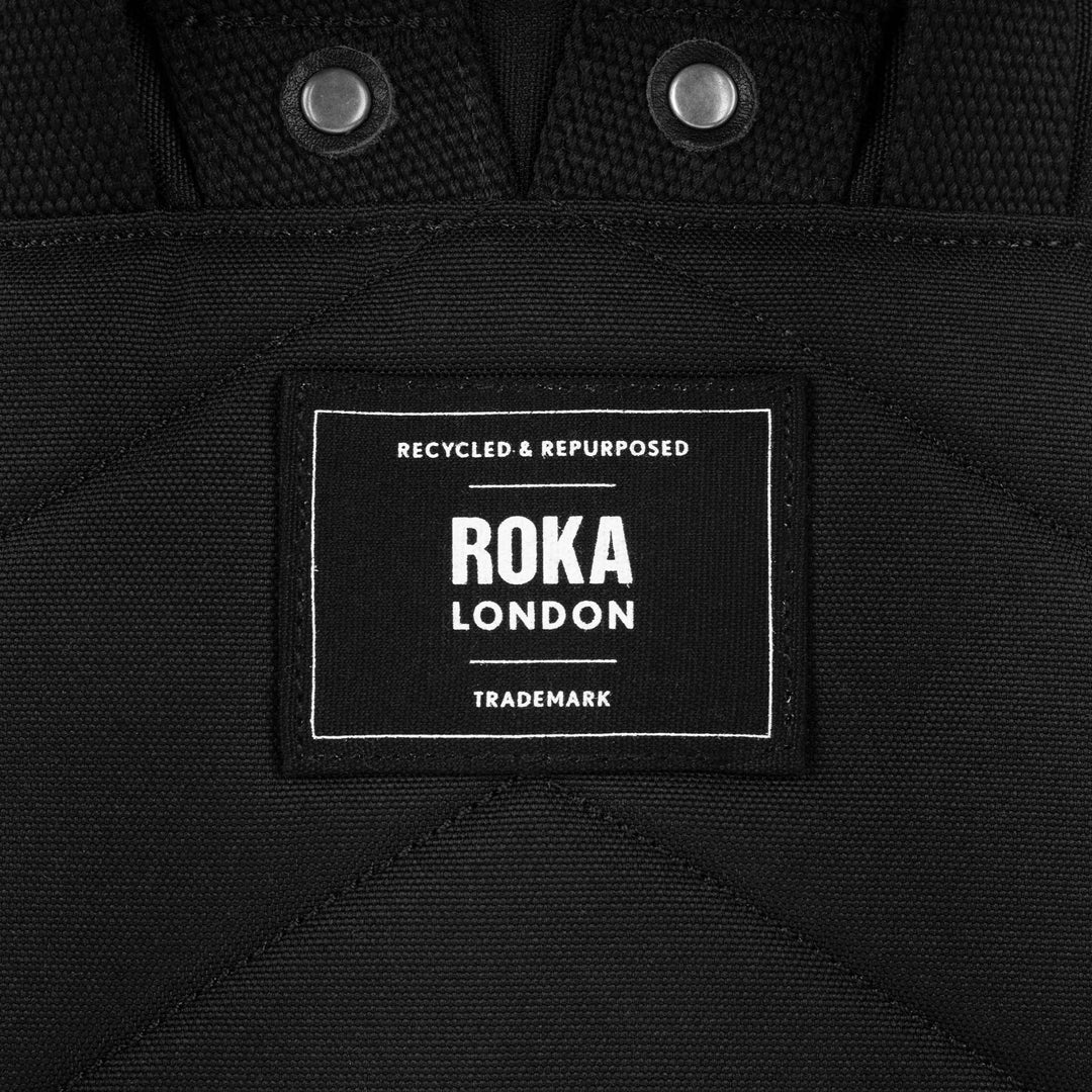 Roka London All Black Bantry B Recycled Canvas - Small