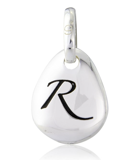 Gemma J Initial Pebble Charm A to Z