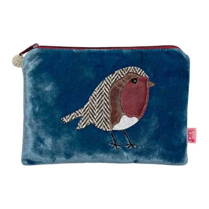 Lua Robin Velvet Mini Purse