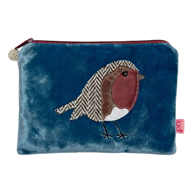 Lua Robin Velvet Purse