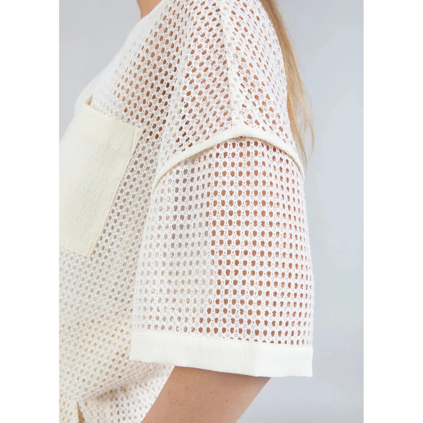 Coster Copenhagen Ladies Mesh Blouse - Creme