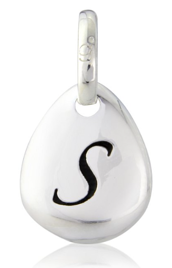 Gemma J Initial Pebble Charm A to Z