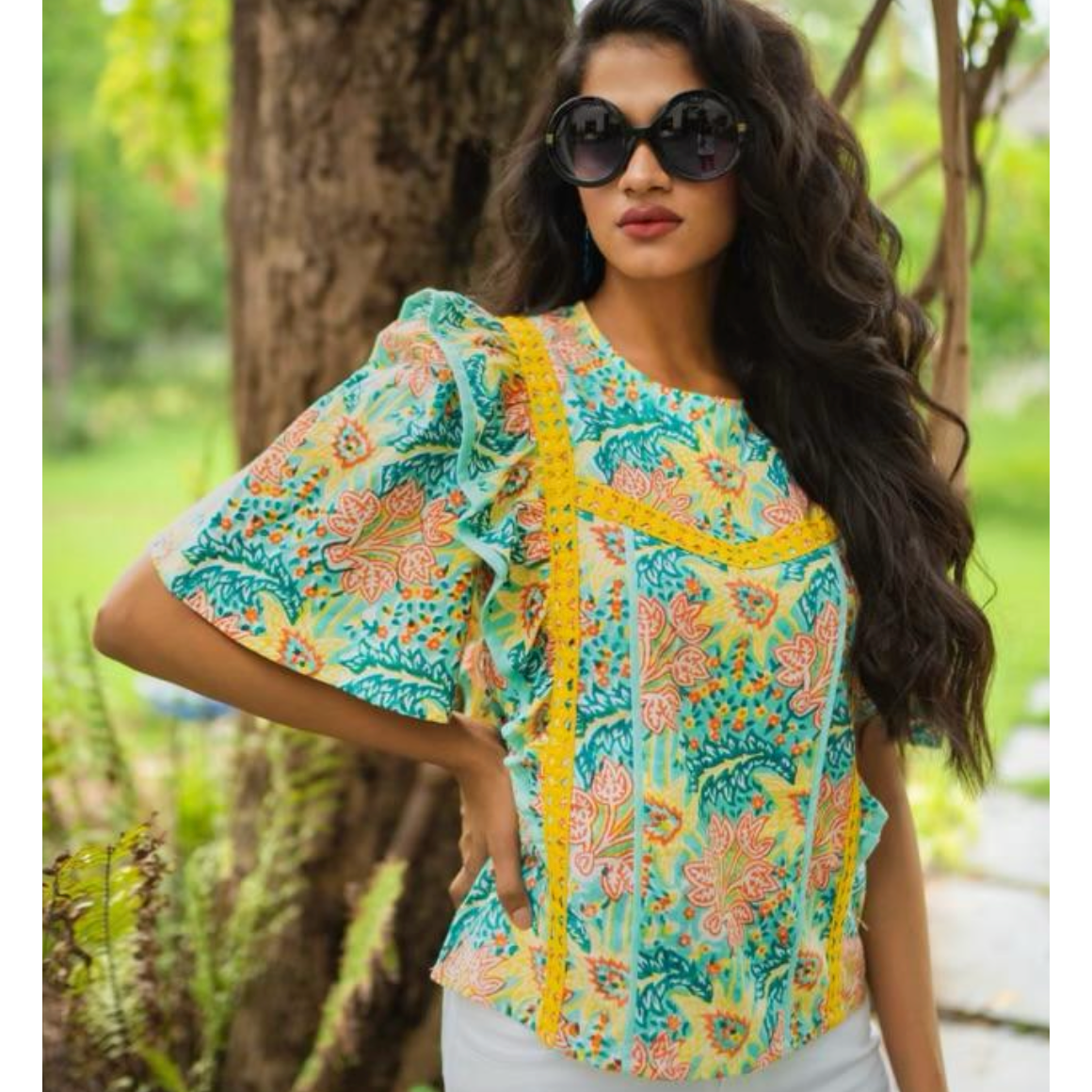 Sohana Ladies Shira Top - Mint Yellow