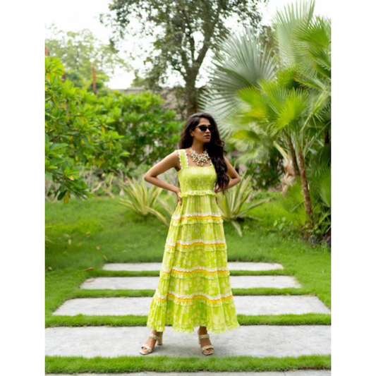 Sohana Ladies Mia Dress - Lime
