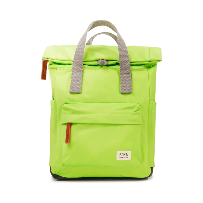 Roka London Canfield B Recycled Nylon Bag - Lime