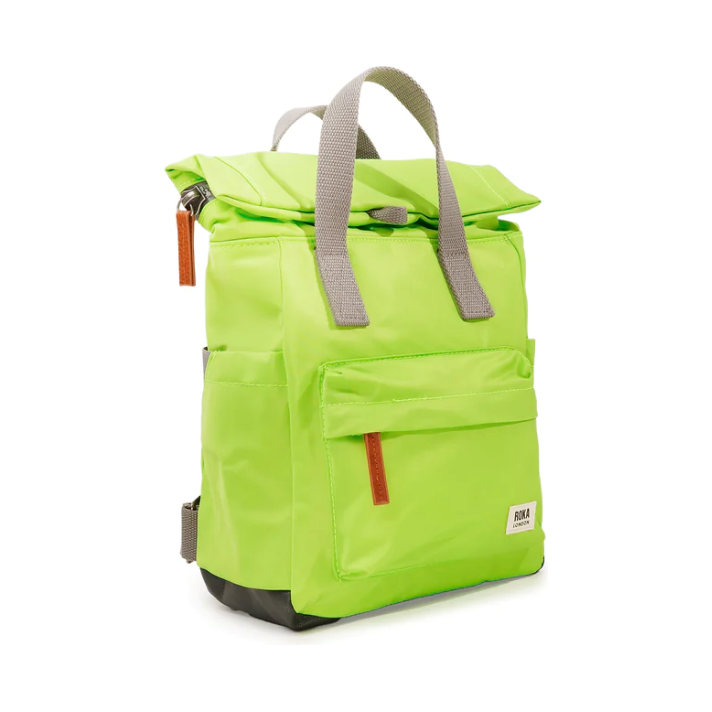 Roka London Canfield B Recycled Nylon Bag - Lime