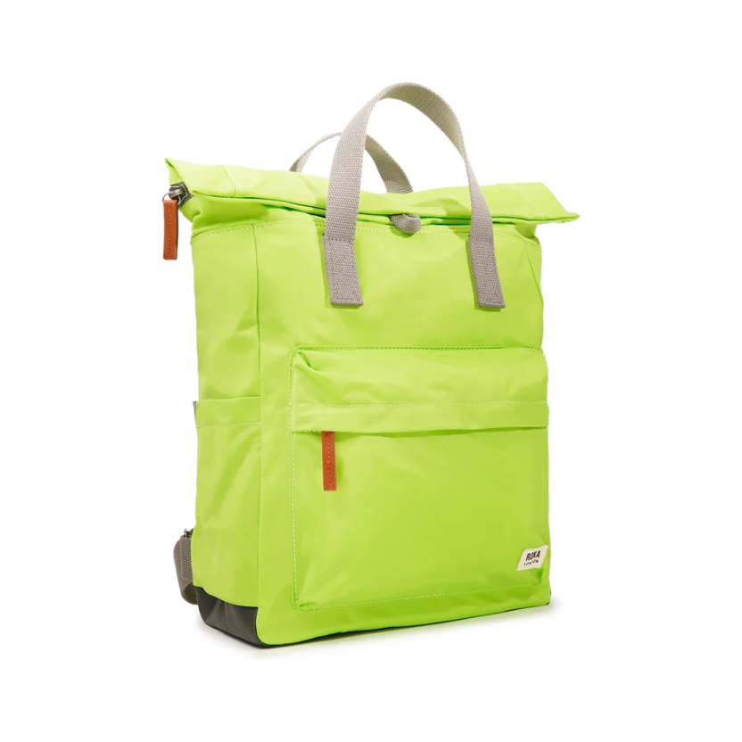 Roka London Canfield B Recycled Nylon Bag - Lime