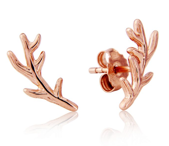 Gemma J Stag Antler Stud Earrings