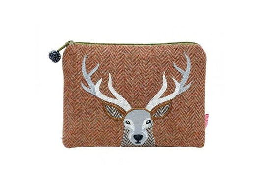 Lua Stag Herringbone Purse