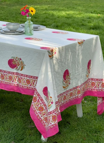 Indian Block Printed Tablecloths - Multiple Designs