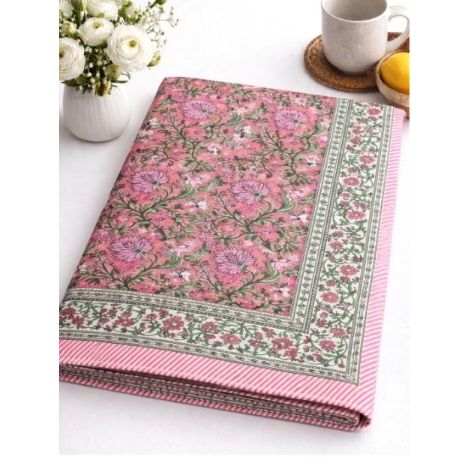 Indian Block Printed Tablecloth 220cm x 270cm (Eight Seat Table) - Multiple Designs