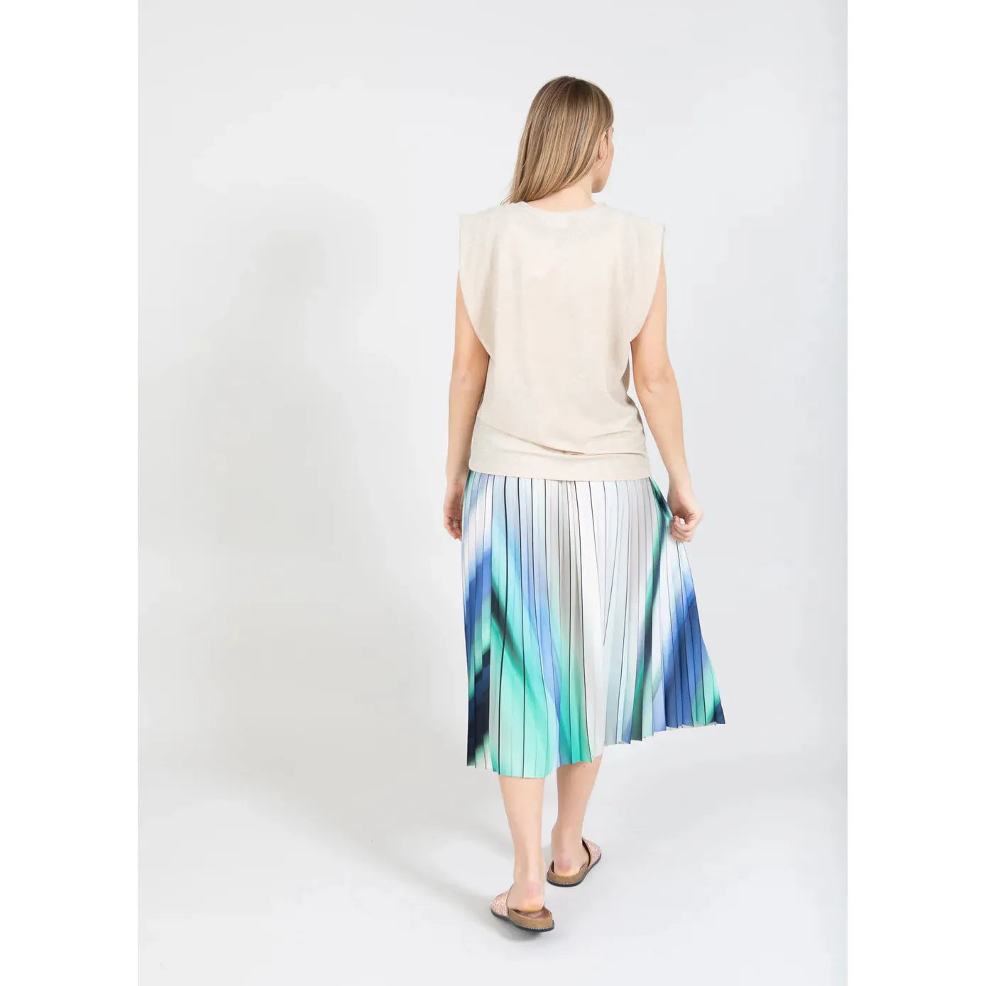 Coster Copenhagen Ladies Lurex Top - Ruby Creme