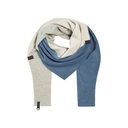 Henriette Steffensen Ladies No Waste Scarf 4078 NW - Sand/Dusky Blue