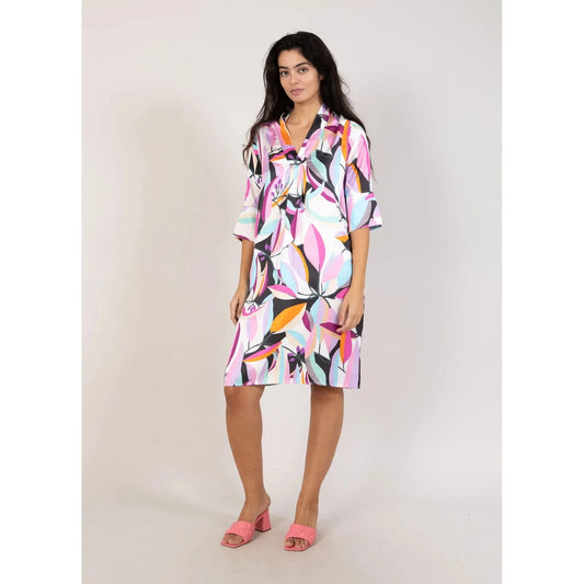 Coster Copenhagen Ladies Tunika Dress - Multi Leaf Print