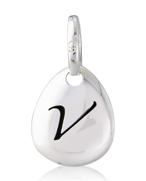 Gemma J Initial Pebble Charm A to Z