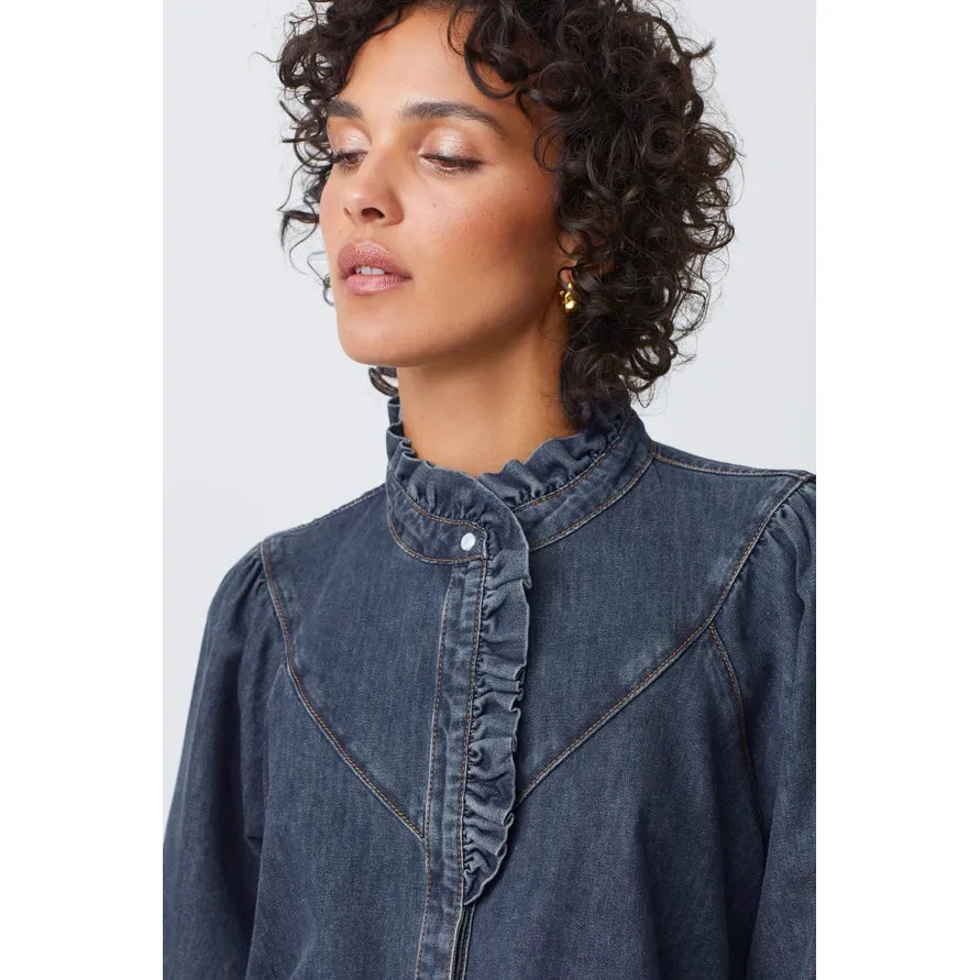 Suncoo Ladies Lively Blouse - Denim Blue