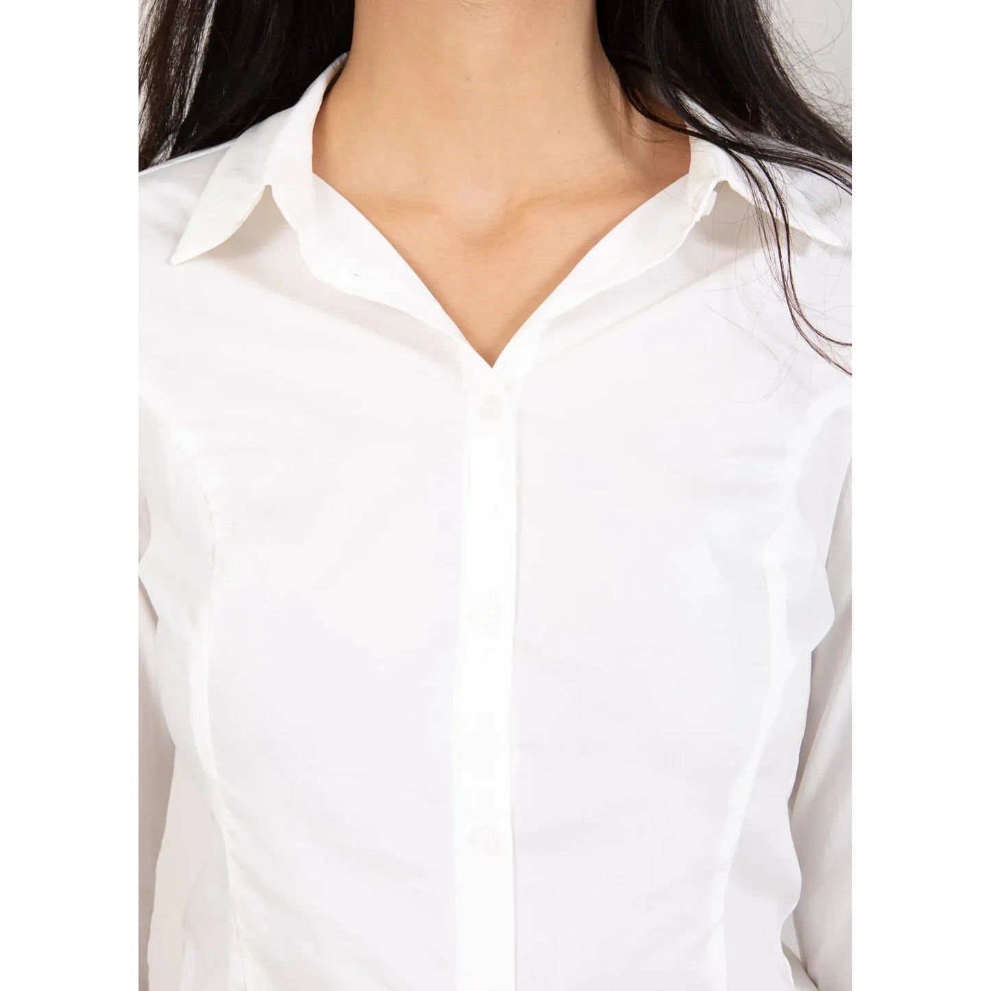 Coster Copenhagen Ladies Fitted Shirt with Cuff Details - White