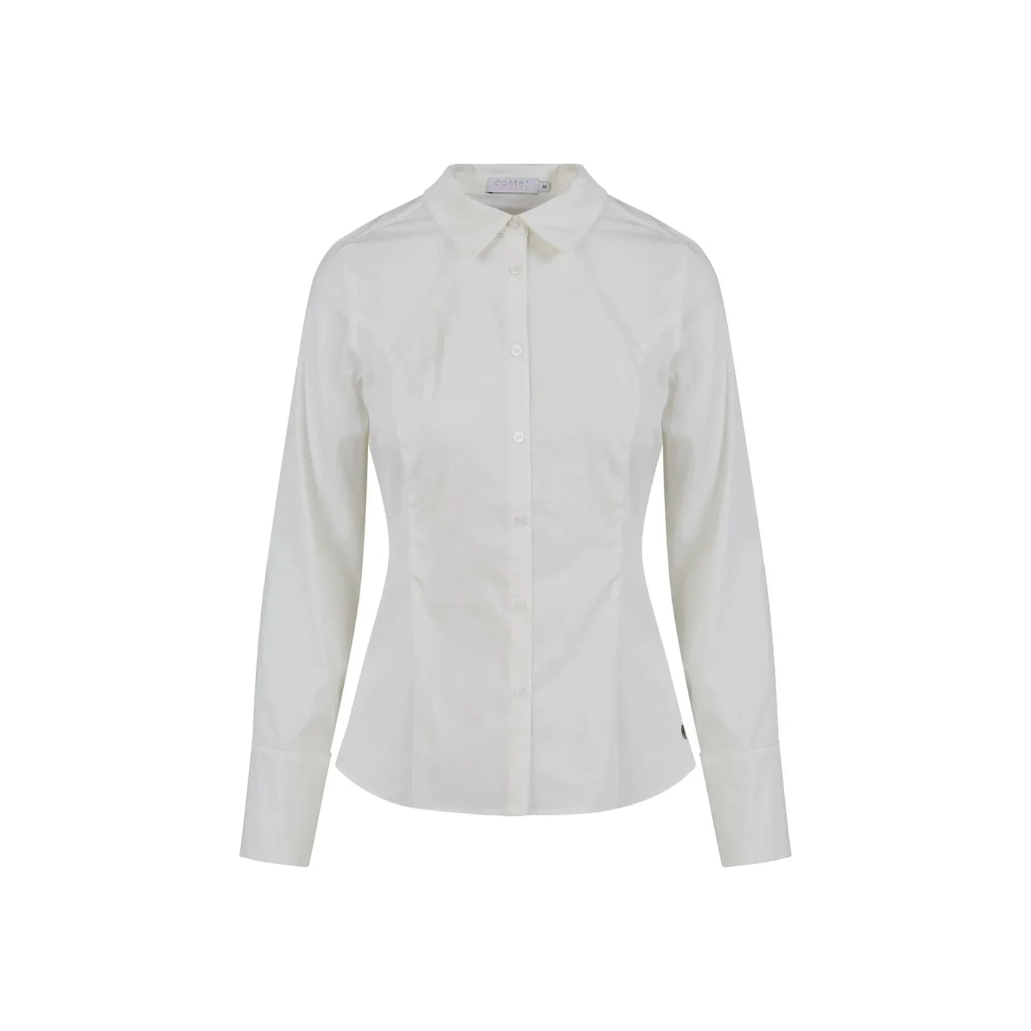 Coster Copenhagen Ladies Fitted Shirt with Cuff Details - White
