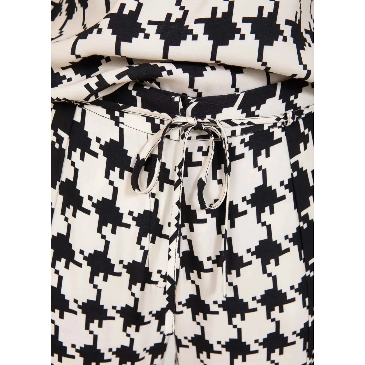 Coster Copenhagen Ladies Trousers - Houndstooth Mix Print