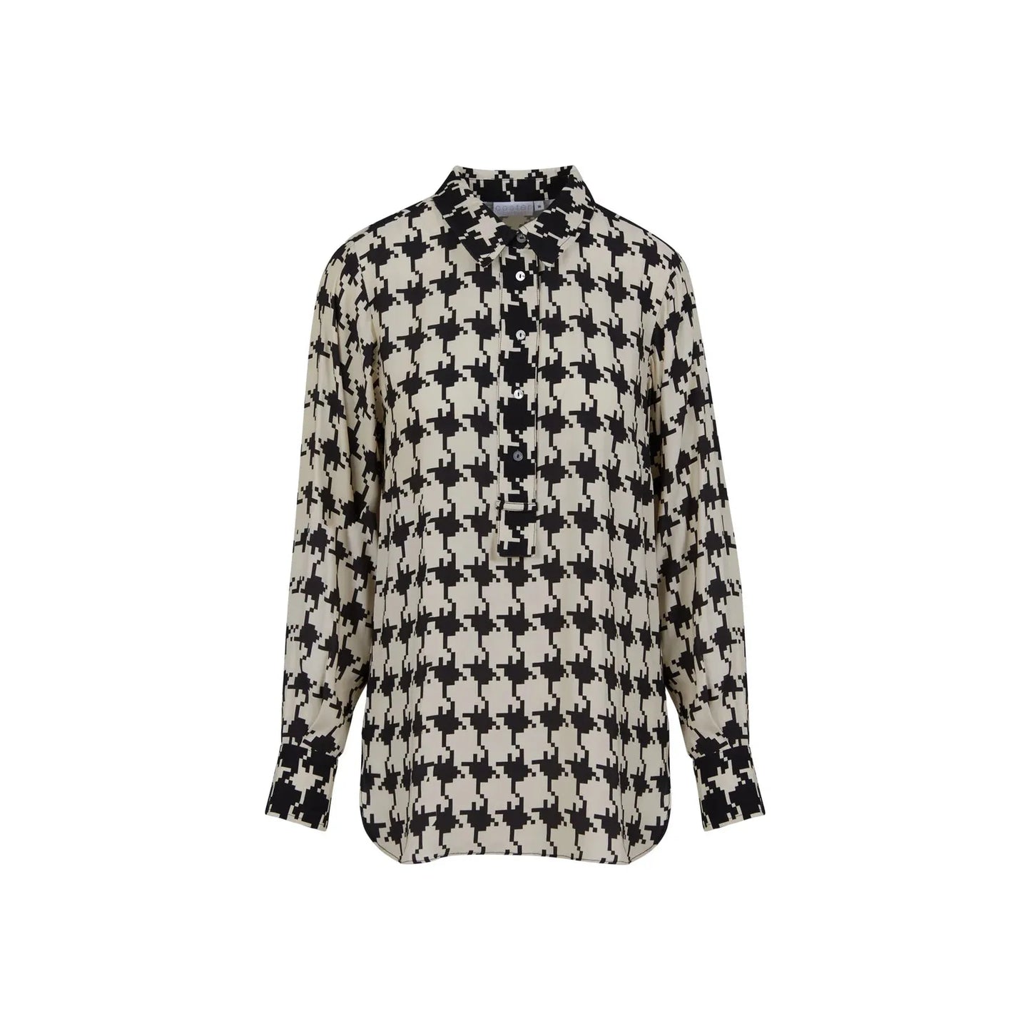Coster Copenhagen Ladies Shirt - Houndstooth Mix Print