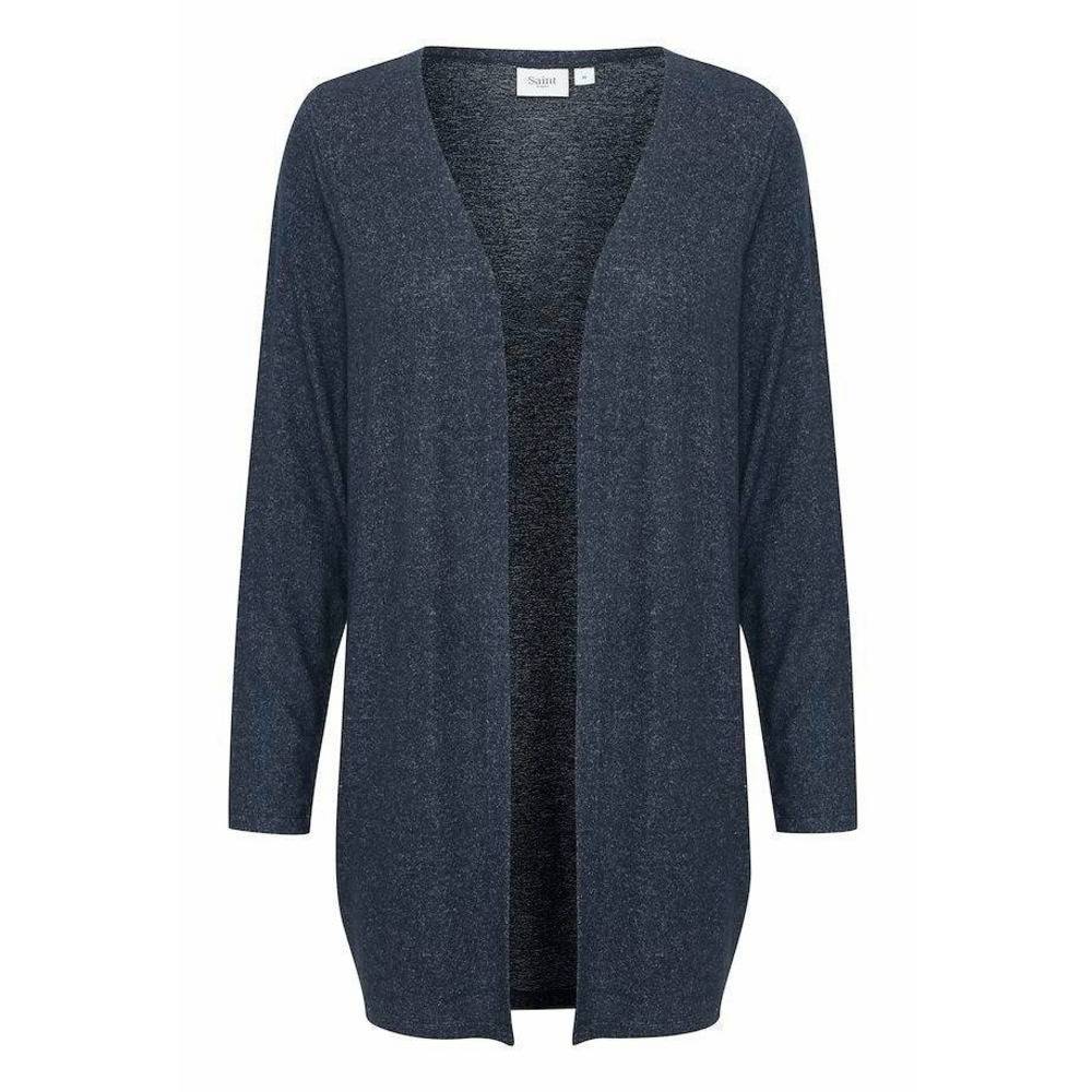 Saint Tropez Ladies Jalina Cardigan - Blue Deep Melange