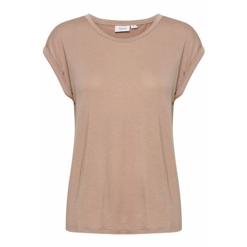 Saint Tropez Ladies Adelia T-Shirt - Ginger Snap