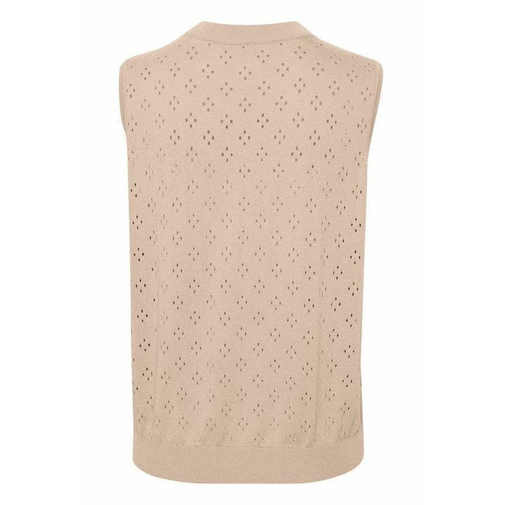 Saint Tropez Lenny Knit Vest - Ginger Snap Melange