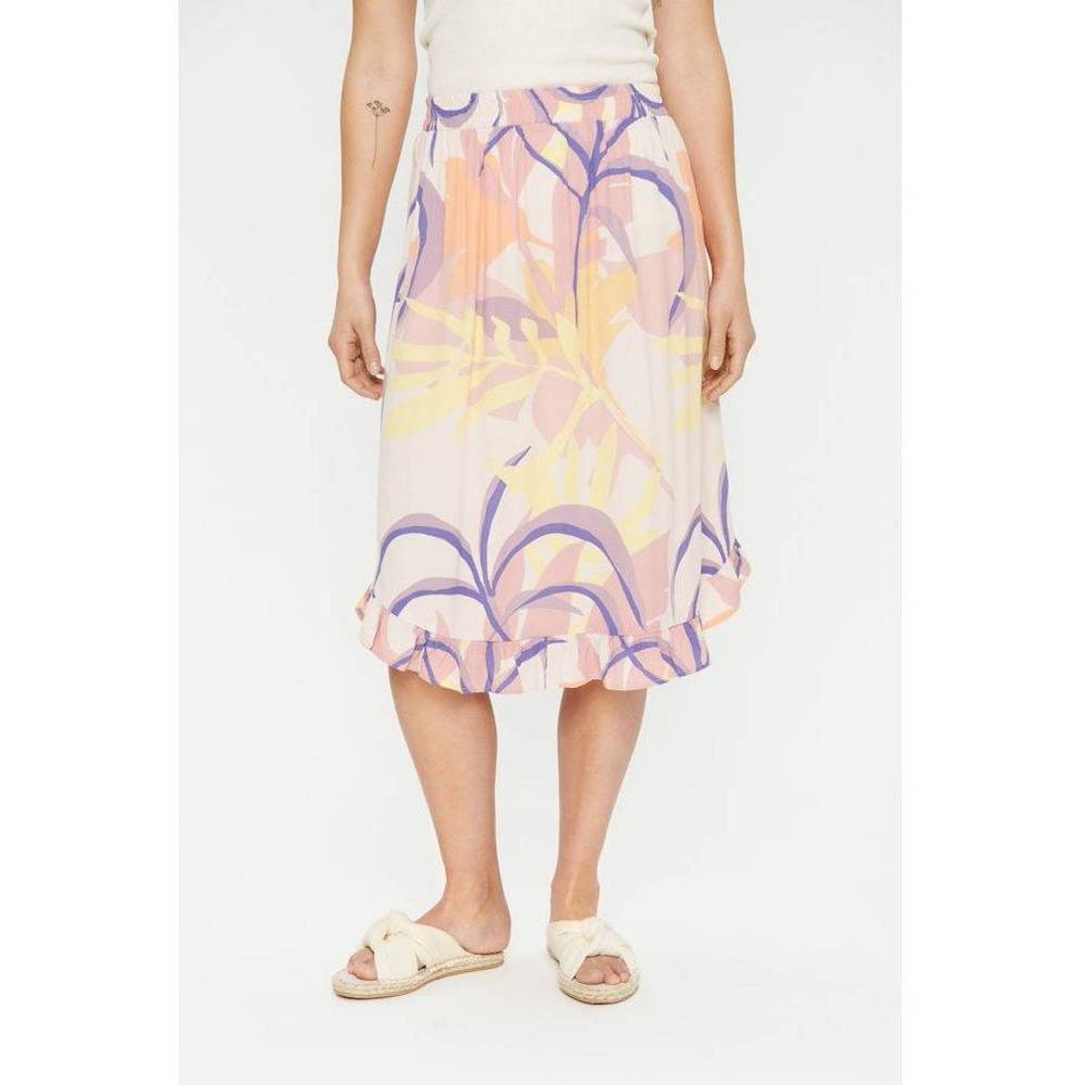 Saint Tropez Ladies Melina Skirt - Silver Peony Palm Breeze