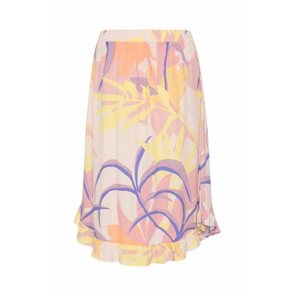 Saint Tropez Ladies Melina Skirt - Silver Peony Palm Breeze